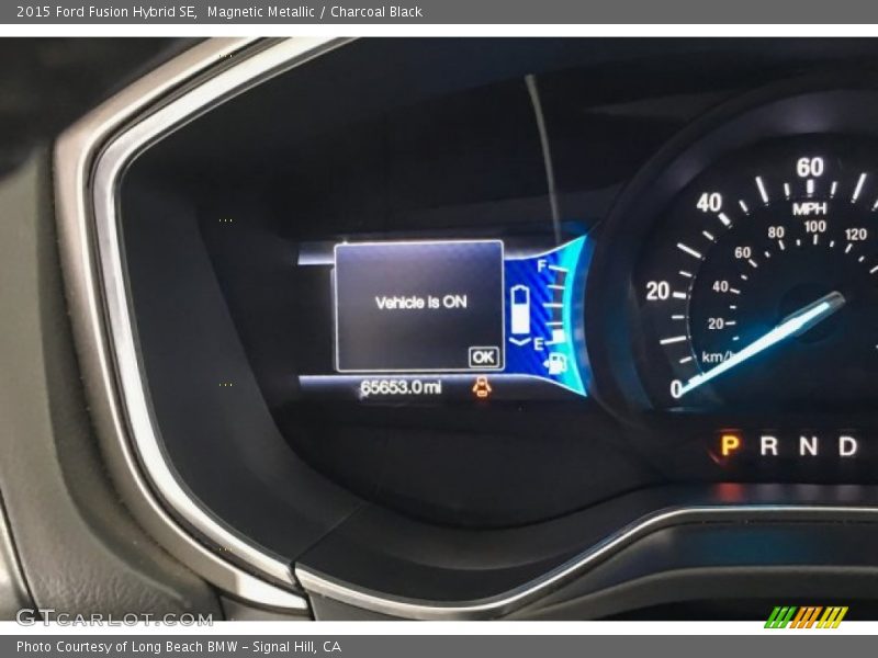 Magnetic Metallic / Charcoal Black 2015 Ford Fusion Hybrid SE