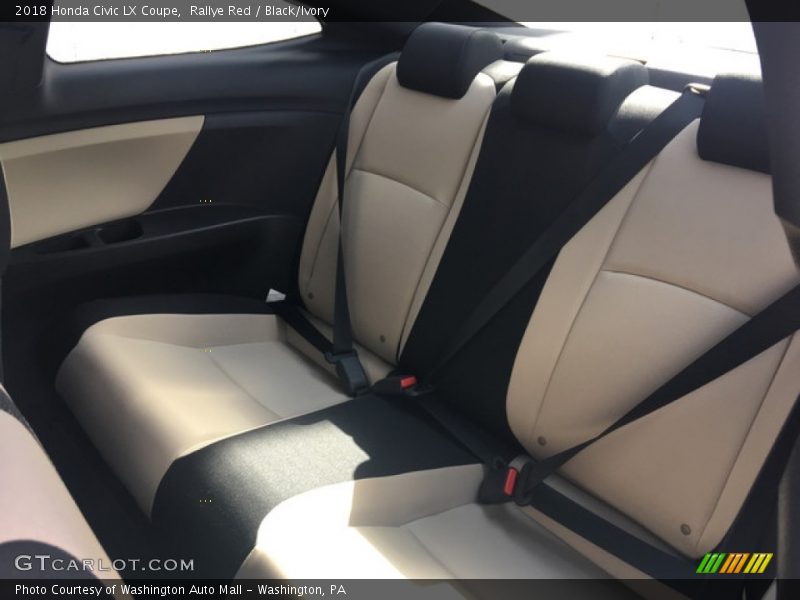 Rallye Red / Black/Ivory 2018 Honda Civic LX Coupe