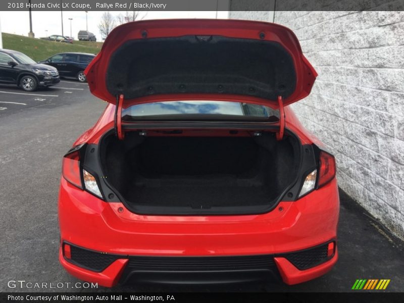 Rallye Red / Black/Ivory 2018 Honda Civic LX Coupe