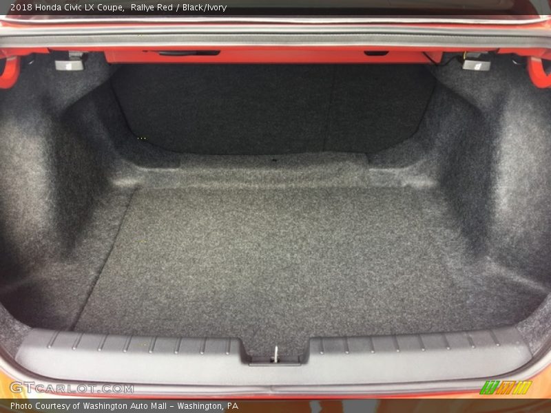 Rallye Red / Black/Ivory 2018 Honda Civic LX Coupe
