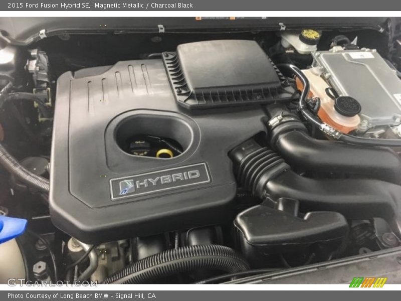 Magnetic Metallic / Charcoal Black 2015 Ford Fusion Hybrid SE