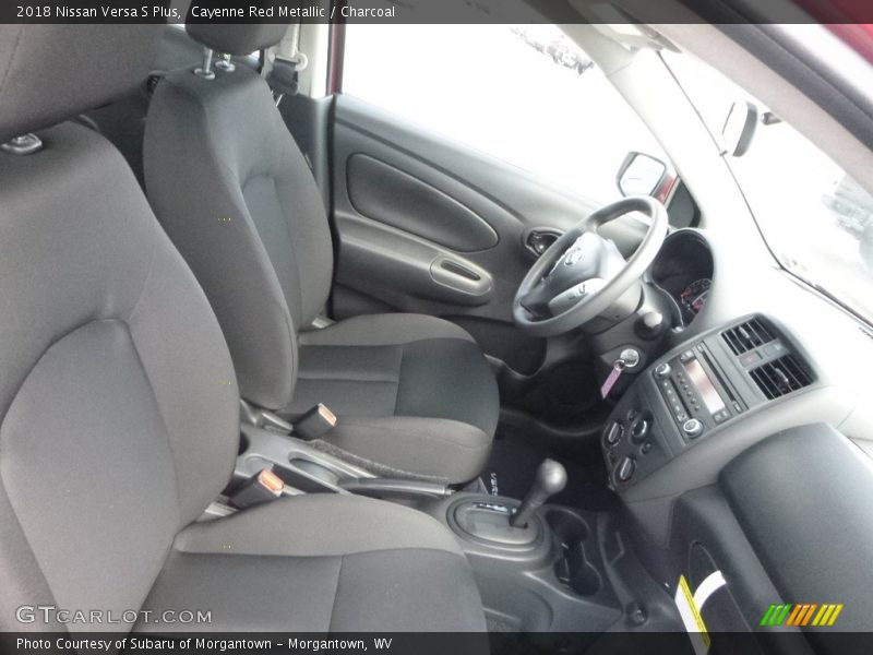 Cayenne Red Metallic / Charcoal 2018 Nissan Versa S Plus