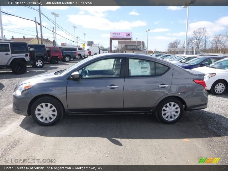 Gun Metal Metallic / Charcoal 2018 Nissan Versa SV