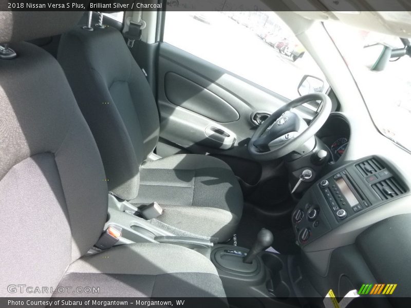 Brilliant Silver / Charcoal 2018 Nissan Versa S Plus