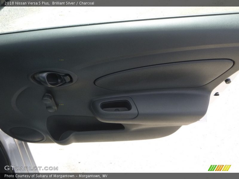 Brilliant Silver / Charcoal 2018 Nissan Versa S Plus