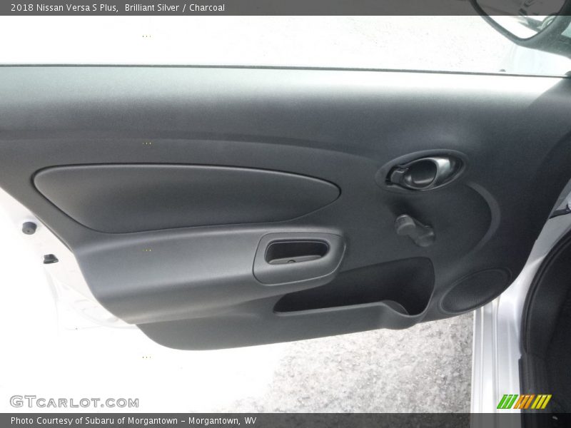 Brilliant Silver / Charcoal 2018 Nissan Versa S Plus