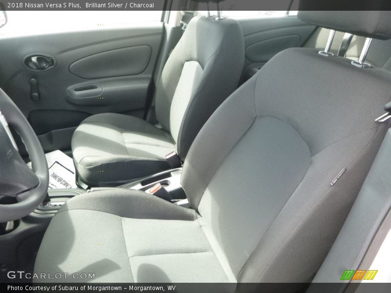 Brilliant Silver / Charcoal 2018 Nissan Versa S Plus