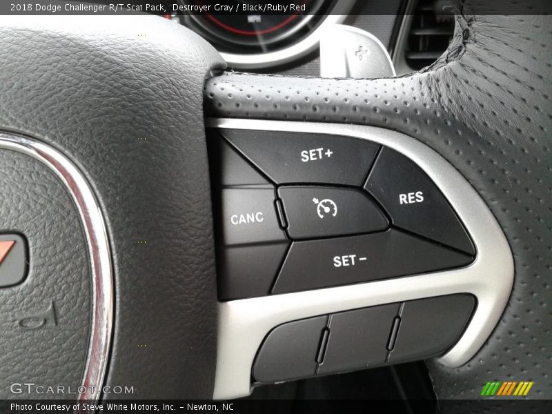 Destroyer Gray / Black/Ruby Red 2018 Dodge Challenger R/T Scat Pack