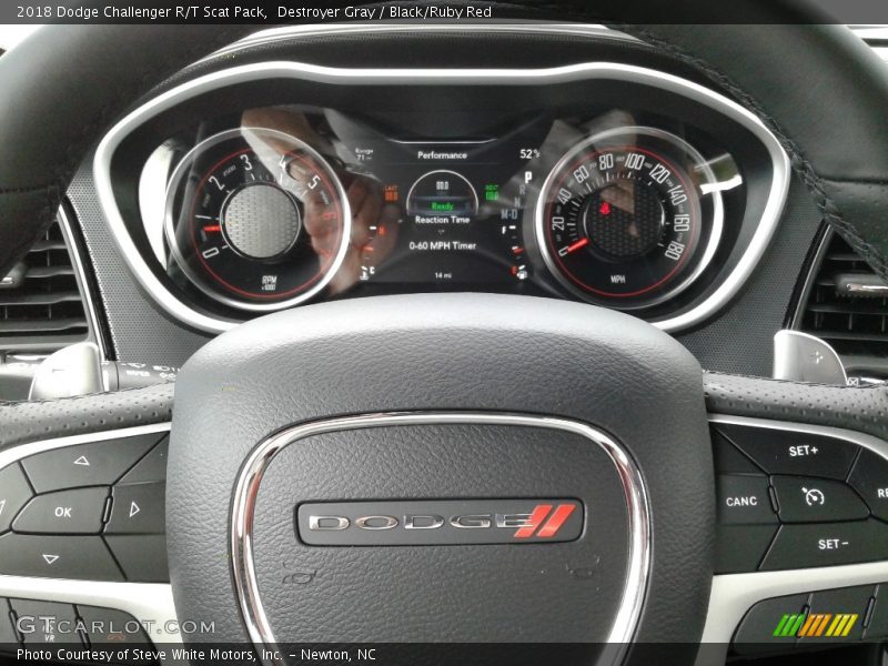 Destroyer Gray / Black/Ruby Red 2018 Dodge Challenger R/T Scat Pack