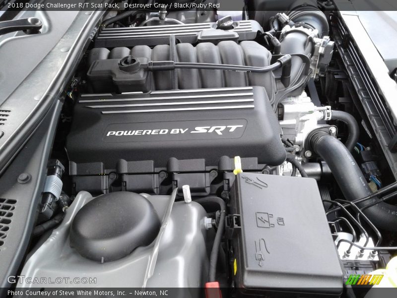 Destroyer Gray / Black/Ruby Red 2018 Dodge Challenger R/T Scat Pack