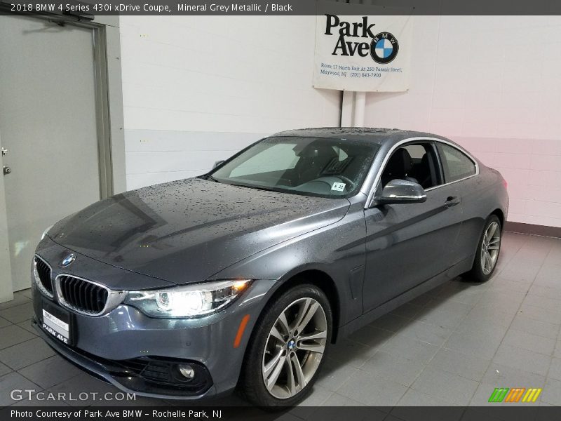 Mineral Grey Metallic / Black 2018 BMW 4 Series 430i xDrive Coupe