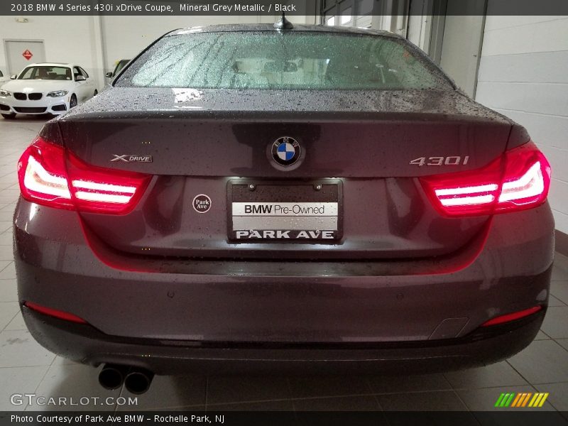 Mineral Grey Metallic / Black 2018 BMW 4 Series 430i xDrive Coupe