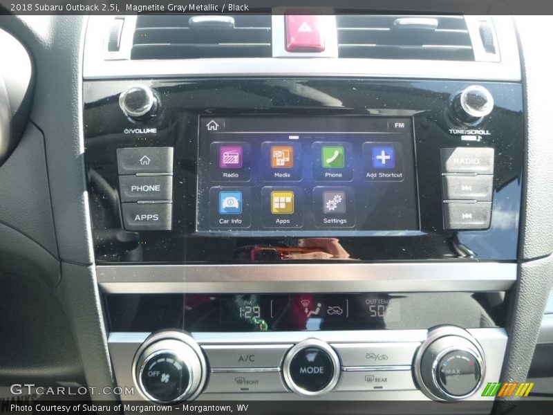 Magnetite Gray Metallic / Black 2018 Subaru Outback 2.5i