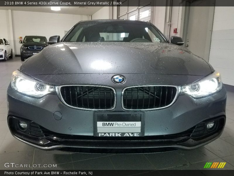 Mineral Grey Metallic / Black 2018 BMW 4 Series 430i xDrive Coupe