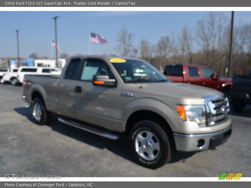 Pueblo Gold Metallic / Camel/Tan 2009 Ford F150 XLT SuperCab 4x4