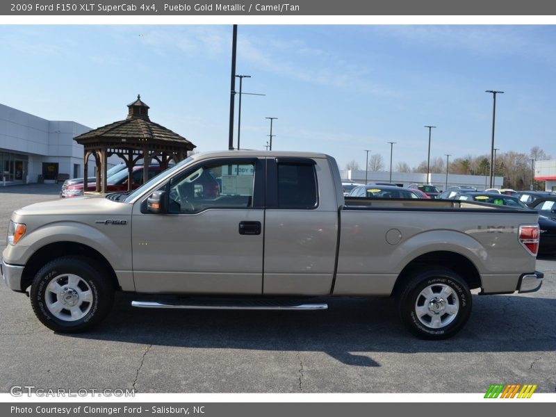 Pueblo Gold Metallic / Camel/Tan 2009 Ford F150 XLT SuperCab 4x4
