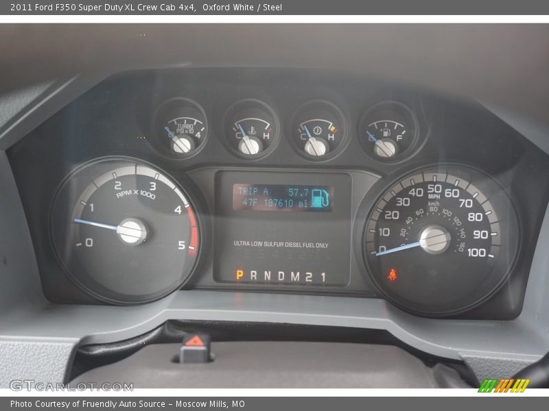 Oxford White / Steel 2011 Ford F350 Super Duty XL Crew Cab 4x4