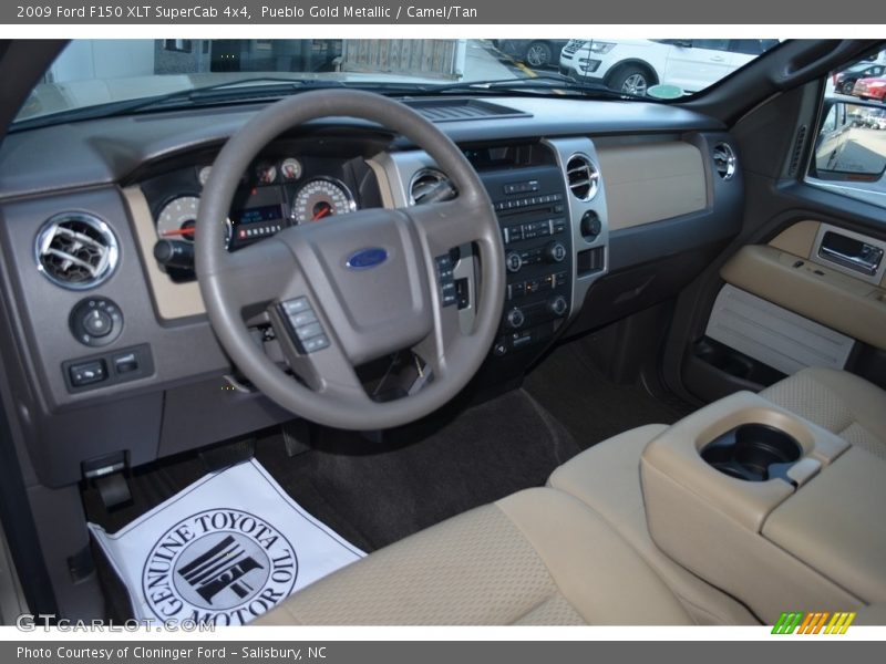 Pueblo Gold Metallic / Camel/Tan 2009 Ford F150 XLT SuperCab 4x4