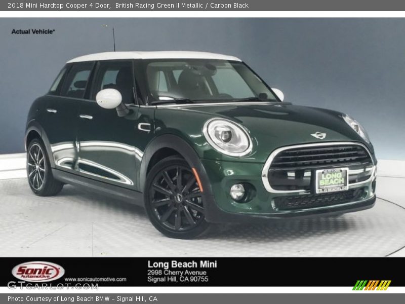 British Racing Green II Metallic / Carbon Black 2018 Mini Hardtop Cooper 4 Door