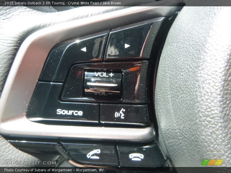 Crystal White Pearl / Java Brown 2018 Subaru Outback 3.6R Touring