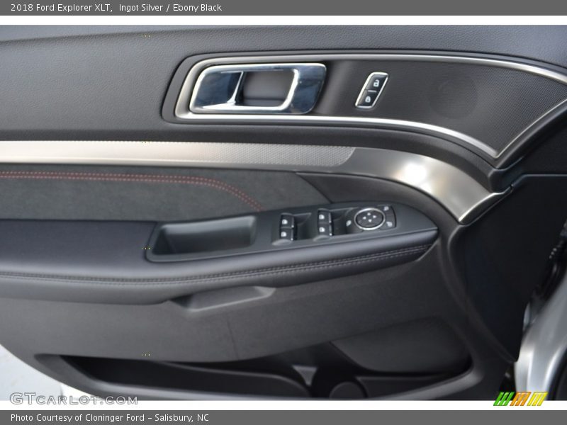 Ingot Silver / Ebony Black 2018 Ford Explorer XLT