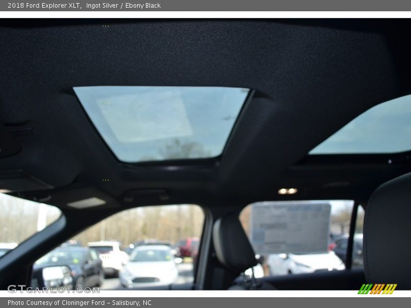 Ingot Silver / Ebony Black 2018 Ford Explorer XLT