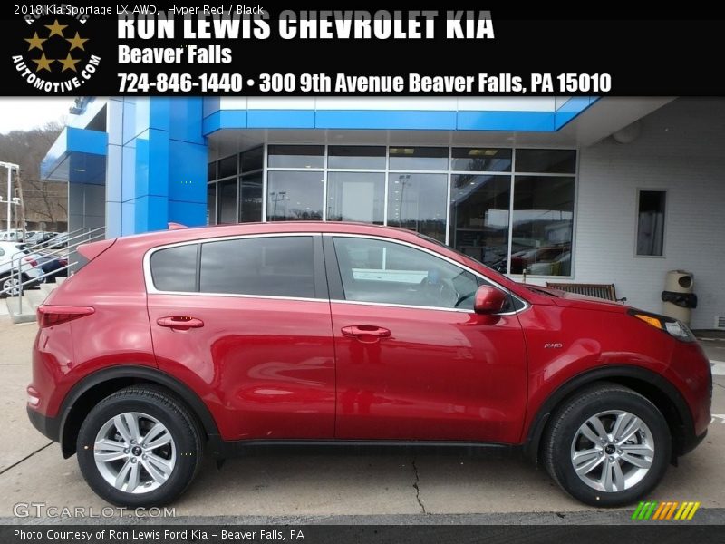 Hyper Red / Black 2018 Kia Sportage LX AWD