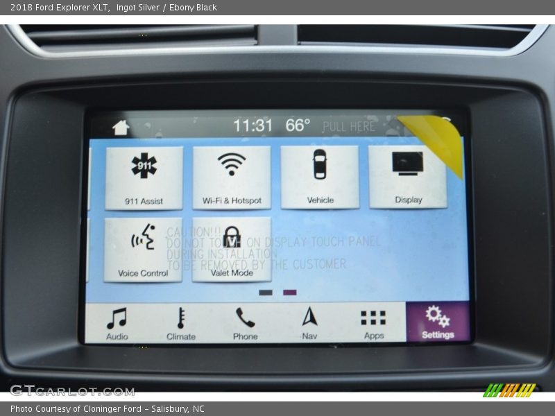 Ingot Silver / Ebony Black 2018 Ford Explorer XLT