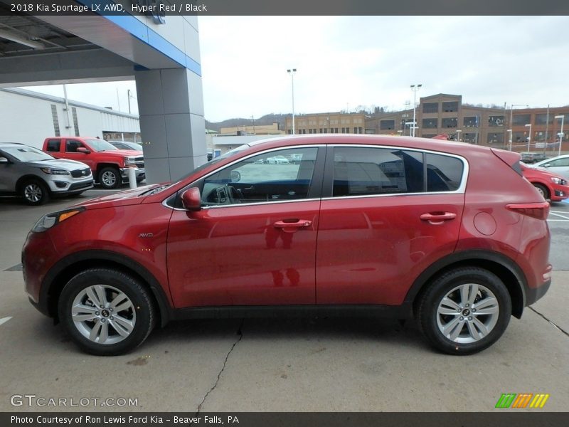 Hyper Red / Black 2018 Kia Sportage LX AWD