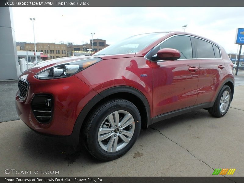 Hyper Red / Black 2018 Kia Sportage LX AWD