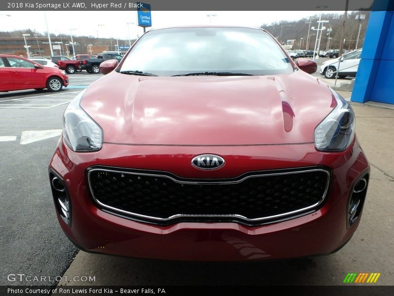 Hyper Red / Black 2018 Kia Sportage LX AWD