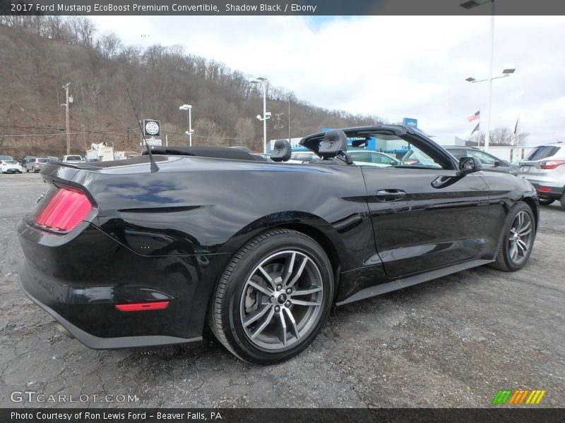 Shadow Black / Ebony 2017 Ford Mustang EcoBoost Premium Convertible