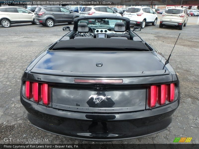 Shadow Black / Ebony 2017 Ford Mustang EcoBoost Premium Convertible