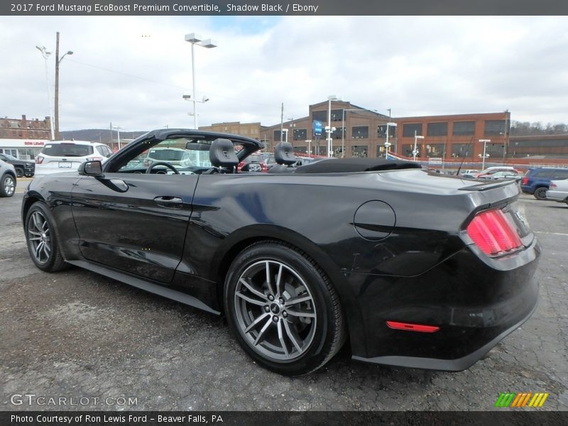 Shadow Black / Ebony 2017 Ford Mustang EcoBoost Premium Convertible