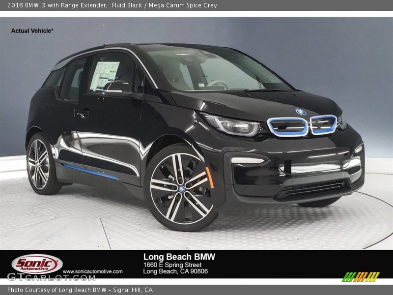 Fluid Black / Mega Carum Spice Grey 2018 BMW i3 with Range Extender