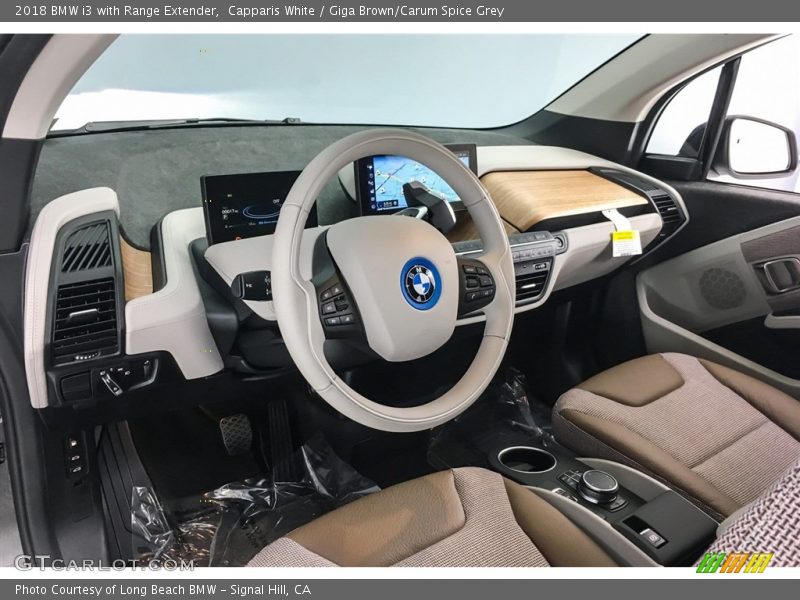 Dashboard of 2018 i3 with Range Extender