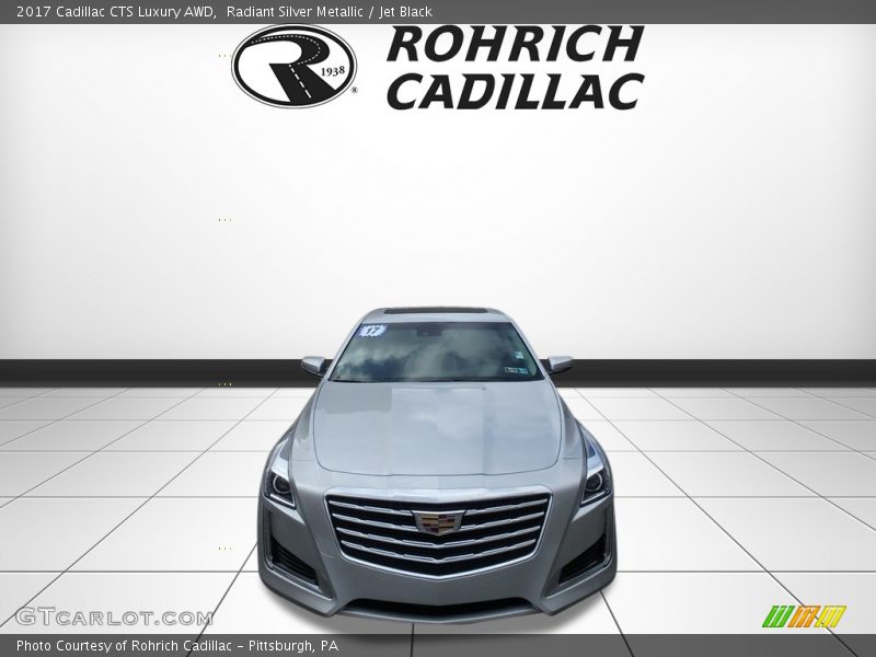 Radiant Silver Metallic / Jet Black 2017 Cadillac CTS Luxury AWD