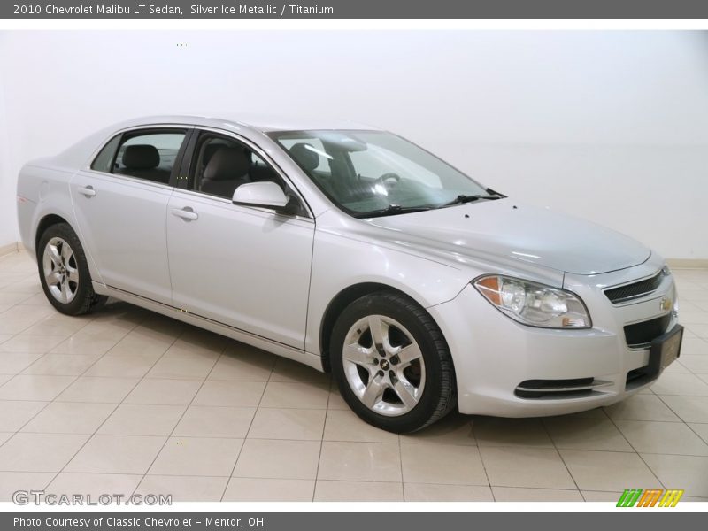 Silver Ice Metallic / Titanium 2010 Chevrolet Malibu LT Sedan