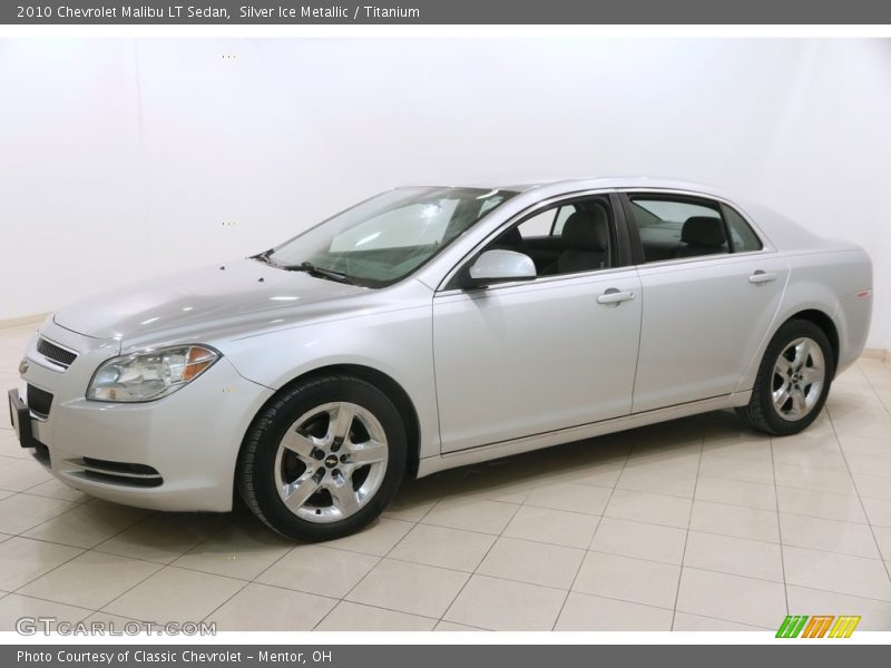 Silver Ice Metallic / Titanium 2010 Chevrolet Malibu LT Sedan