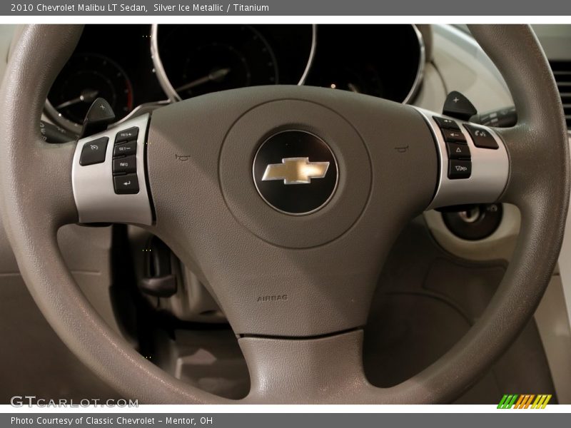 Silver Ice Metallic / Titanium 2010 Chevrolet Malibu LT Sedan