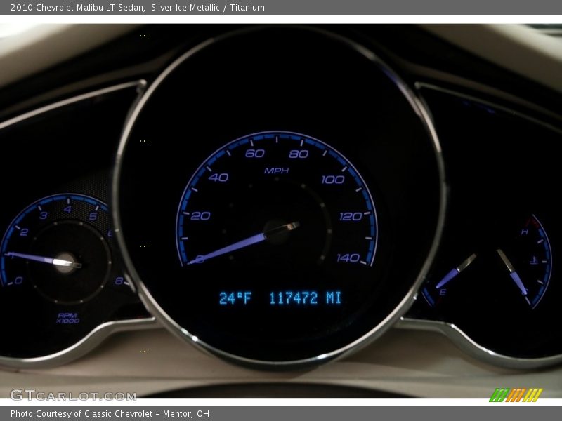 Silver Ice Metallic / Titanium 2010 Chevrolet Malibu LT Sedan