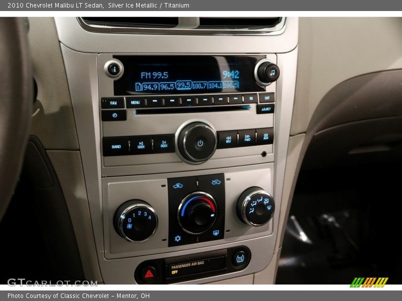 Silver Ice Metallic / Titanium 2010 Chevrolet Malibu LT Sedan