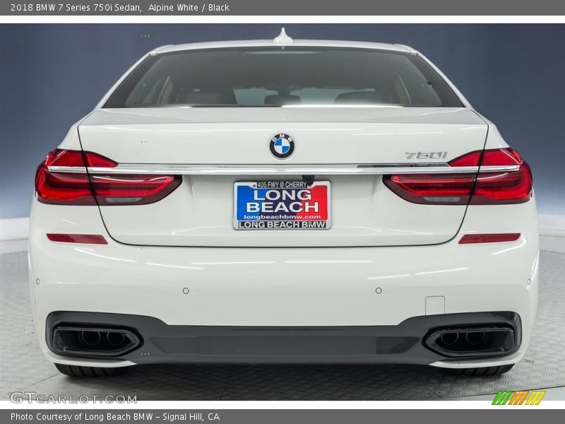 Alpine White / Black 2018 BMW 7 Series 750i Sedan