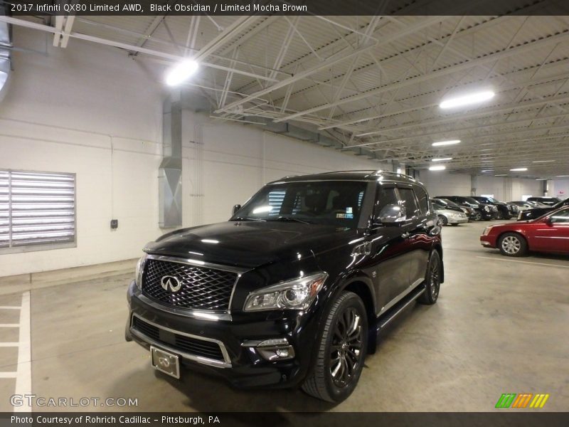 Black Obsidian / Limited Mocha Brown 2017 Infiniti QX80 Limited AWD