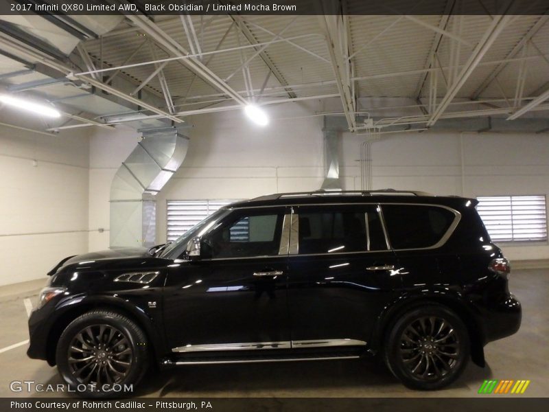 Black Obsidian / Limited Mocha Brown 2017 Infiniti QX80 Limited AWD