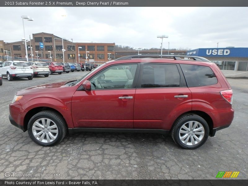 Deep Cherry Pearl / Platinum 2013 Subaru Forester 2.5 X Premium