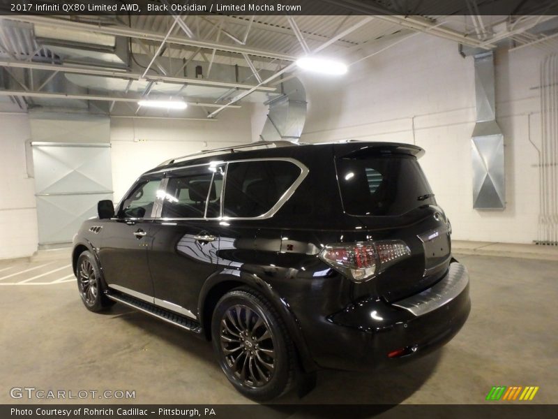 Black Obsidian / Limited Mocha Brown 2017 Infiniti QX80 Limited AWD