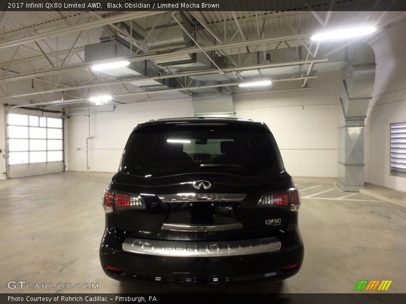 Black Obsidian / Limited Mocha Brown 2017 Infiniti QX80 Limited AWD