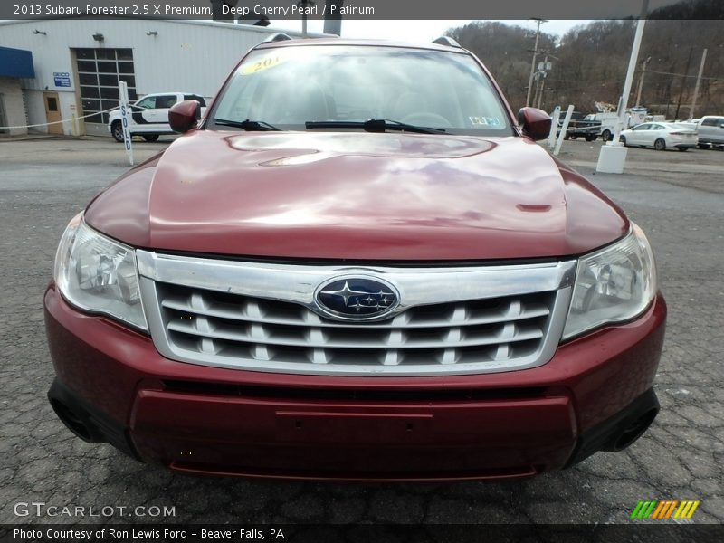 Deep Cherry Pearl / Platinum 2013 Subaru Forester 2.5 X Premium