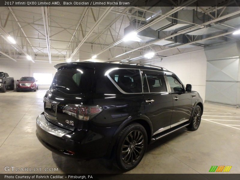 Black Obsidian / Limited Mocha Brown 2017 Infiniti QX80 Limited AWD